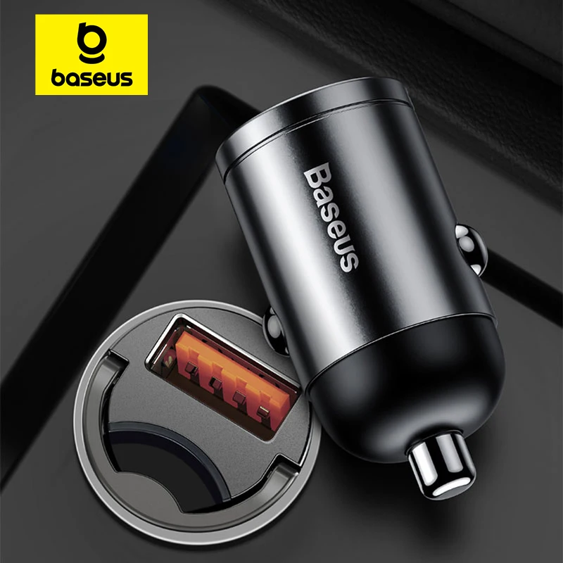

Baseus Car Charger Type-C Quick Charge 4.0 3.0 For Iphone Huawei Xiaomi Samsung PD 3.0 Fast Charging USB Phone Mini Charger