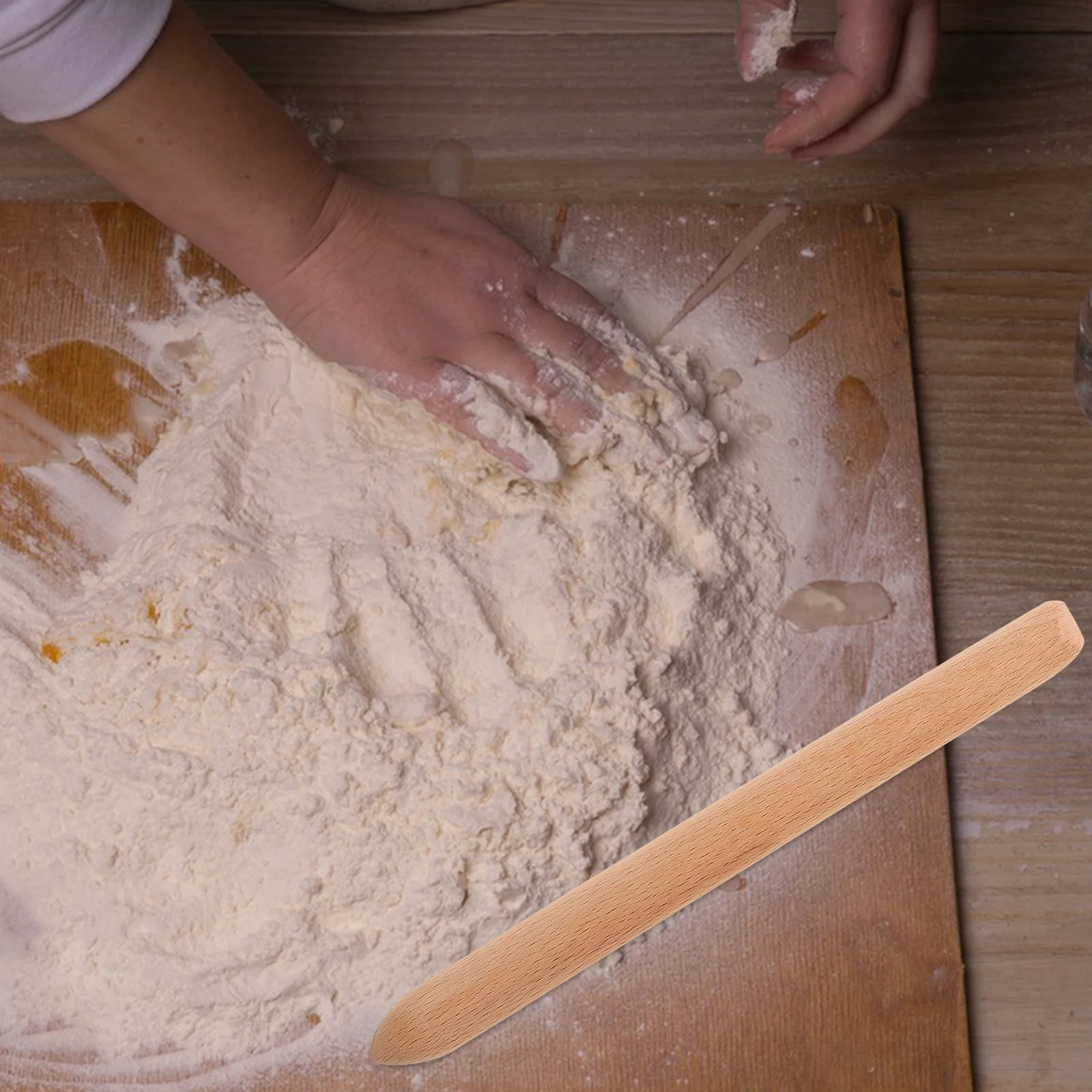 

11 Inch Wooden Sourdough Mixing Stick Natural Paddle For Kitchen Cooking Sourdough Essentials Bread Dough Spoon Wooden Spurtle