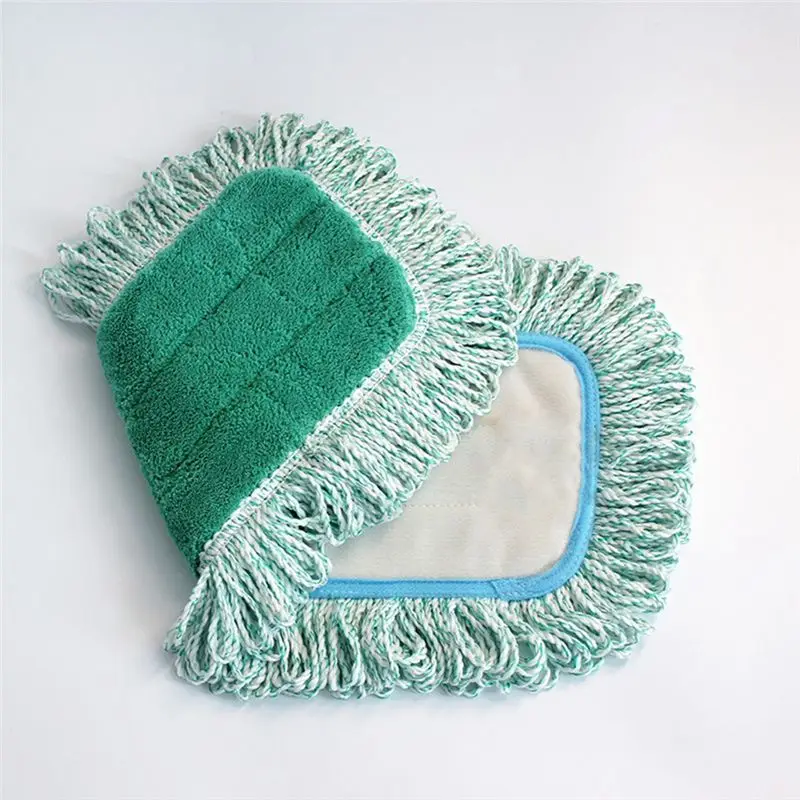 AB13-4Pc Dust Mop Pads For Microfiber Dust Mop,Mop Replacement With Fringe-Reusable Wet & Dry Cleaning Flat Mop System Refill