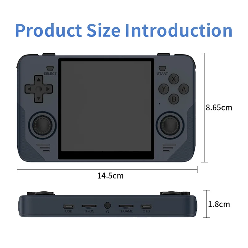 

RGB30 Retro Game Console 16G+64G 4.0 Inch 720X720 Quad-Core CPU 5Ghz Wifi+Bluetooth 4100Mah Handheld Game Controller A Durable