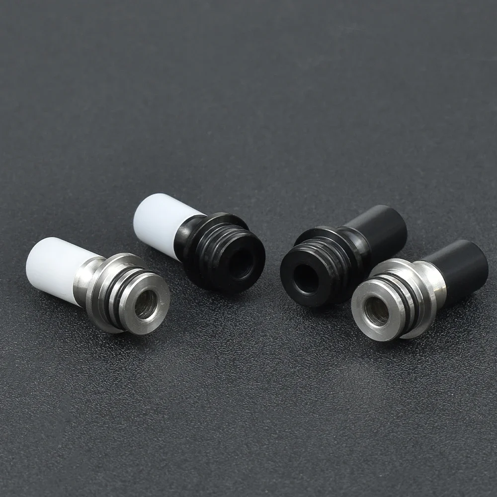 طرف بالتنقيط من الراتنج الذئب 510 MTL مع قاعدة 316SS تناسب RDA RTA RDTA رذاذ فلاش e-Vapor V4.5S + قطعة فم Vape