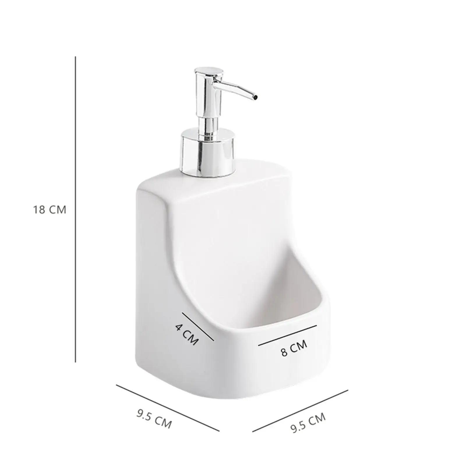 Reusable Ceramic Soap Dispenser Container with Pump for Body Wash Shampoo Dish Soap Bathroom Shelf Decoration