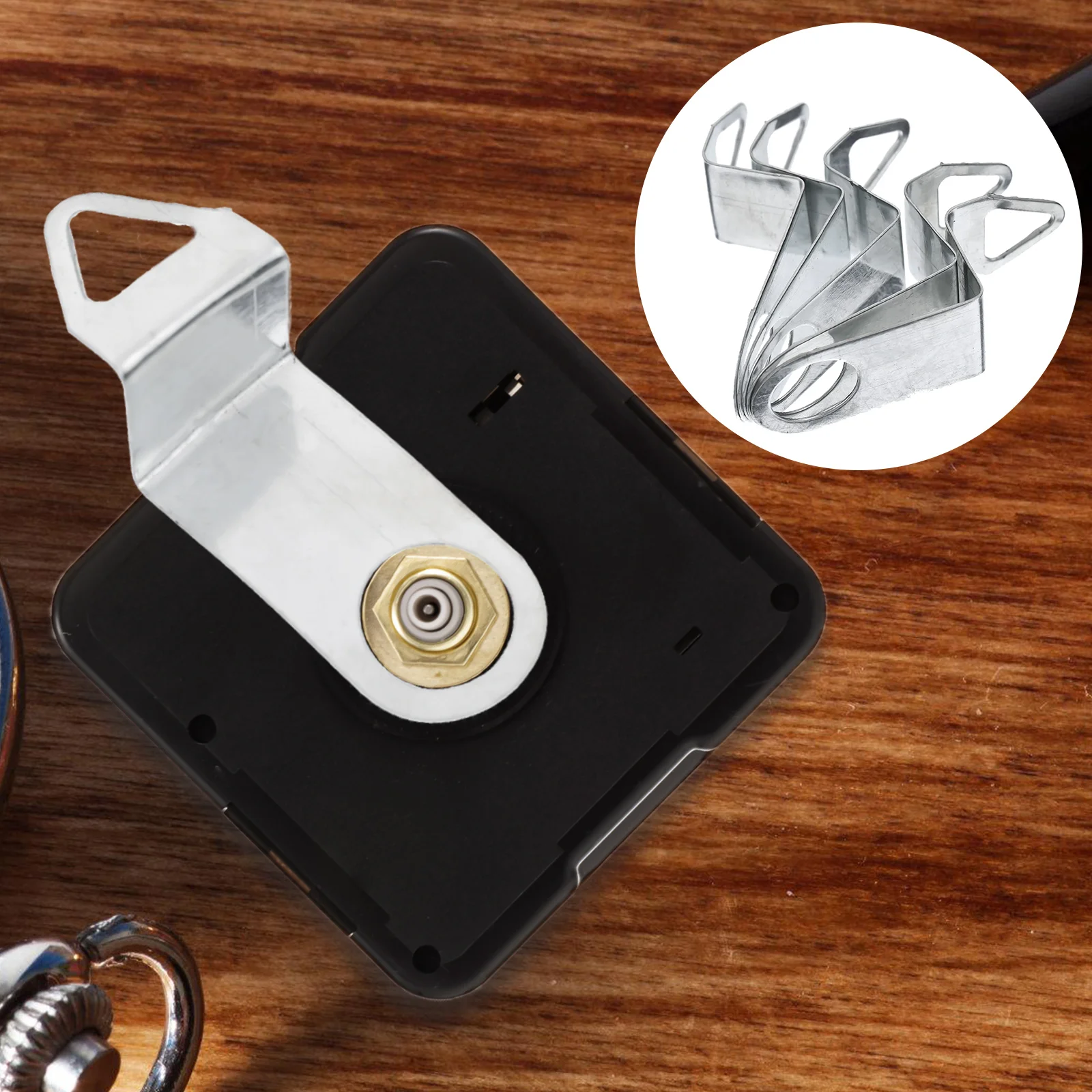 

5Pcs Wall Clock Movement Hook Thickened Metal Replacement Clock Parts Kit DIY Repair Hanging Tools Clock-Hardware