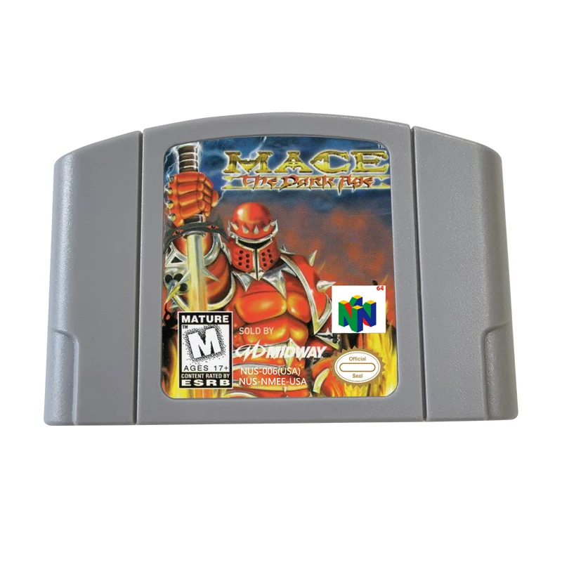 LinkC1 - 64 Bit Video Game Mace: The Dark Age, Glover 2, International Superstar Soccer 98 For N64 Games Cartridge NTSC-U