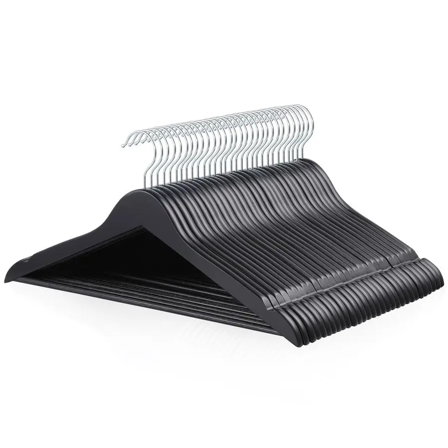 

Деревянные вешалки для одежды, 30 штук, черные