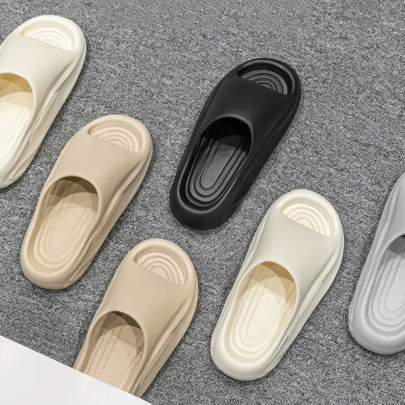 EVA Anti-Slip Men's Slippers Home Thick Bottom Slides Comfortable Lightweight Indoor Outdoor Open Toed Beach Couple sandals