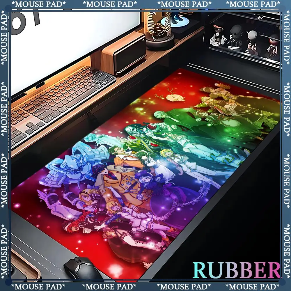 Super good O_OVERLORD anime desk mat game player computer cabinet mat desk mat keyboard mat oversized art kawaii game mouse pad