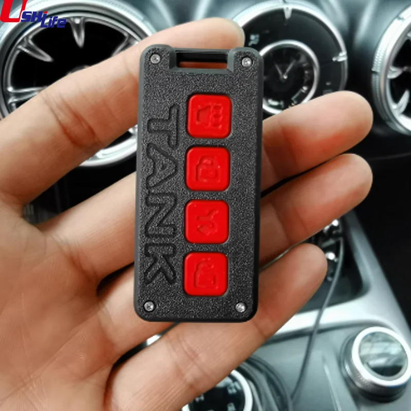 

for Tank 500 Great Wall Tank 300 400 500 700 4-Key Block Key Car Remote Control Keycase Block Key Modified Shell Car Accessories