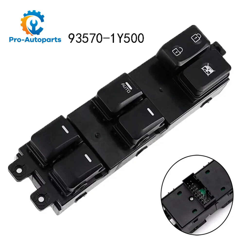 

93570-1Y500 18PINS Window Electric Switch For Kia Morning Picanto TA 2011 2012 2013 2014 2015 2016 2017 935701Y500