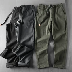 Outdoor Mountaineering Trousers Waterproof Men's Autumn Winter Plush Thickened Sports Casual Pants Trekking Hiking Fishing Soft