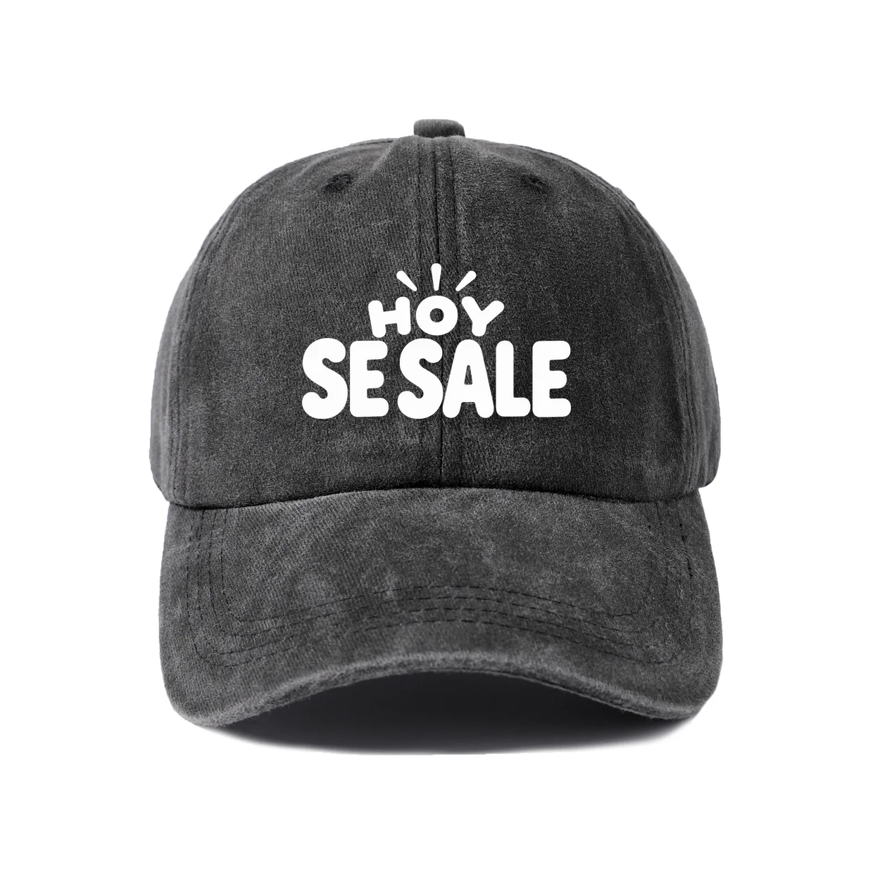 Hoy Se Sale Graphic Vintage Washed Baseball Cap, Adjustable Unisex Dad Hat, Casual Gift