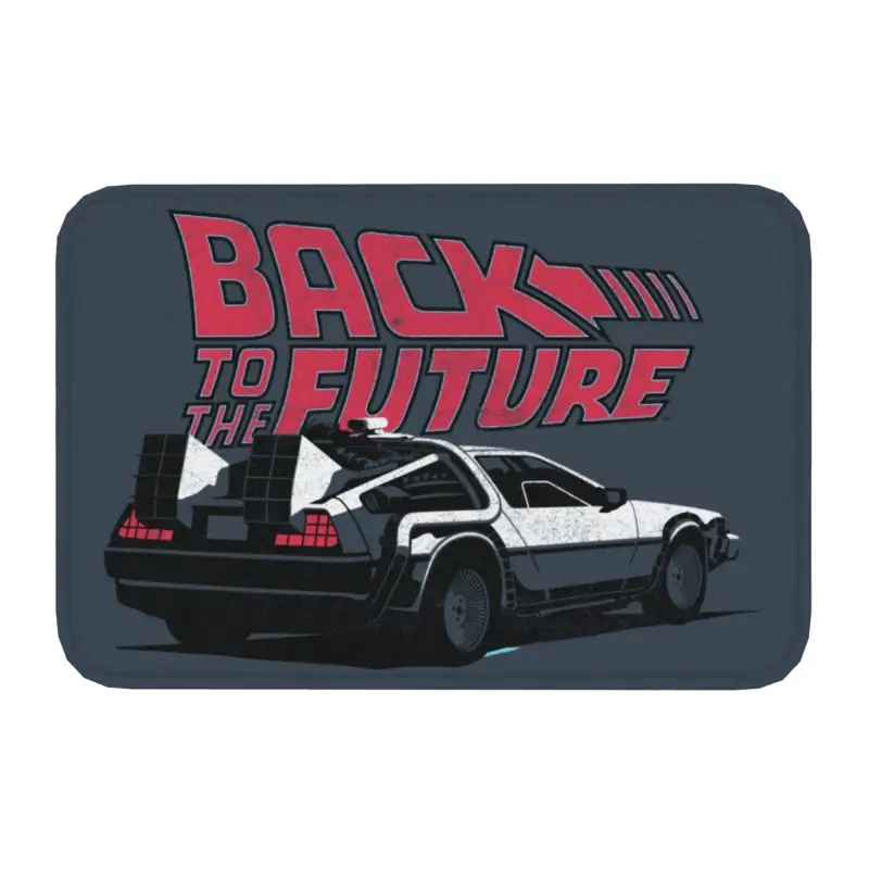 Vintage Back To The Future Doormat Non-Slip Kitchen Bath Mat Garden Garage Floor Door Entrance Carpet Rug