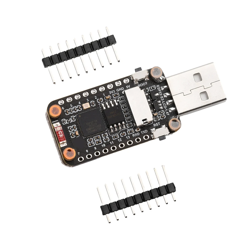 Плата разработки ESP32-S3, 1,47-дюймовый ЖК-дисплей, встроенные цветные бусины RGB, держатель карт Micro SD, полноскоростной последовательный порт USB