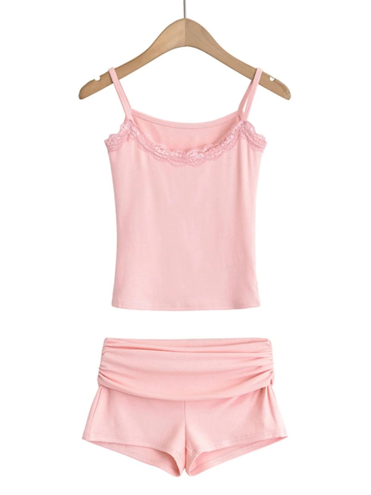 

Faionable ort с кружевной отделкой и эластичной резинкой на талии. Женские плиссированные орты Pure Desire Diamond Embellied Bunch Waist