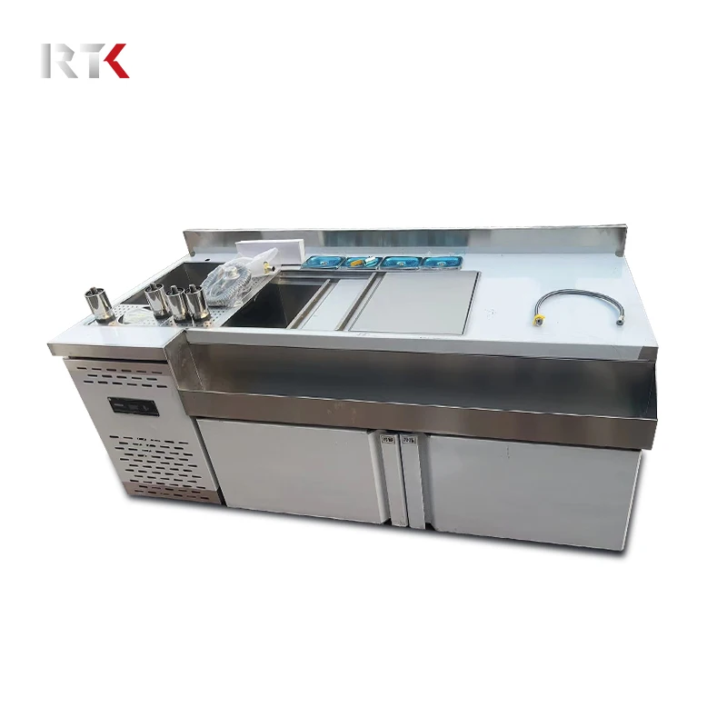 

Commercial Pizza Refrigeration Equipment Workbench Salad Table Fresh Display Refrigerator Sushi Stall Freezer