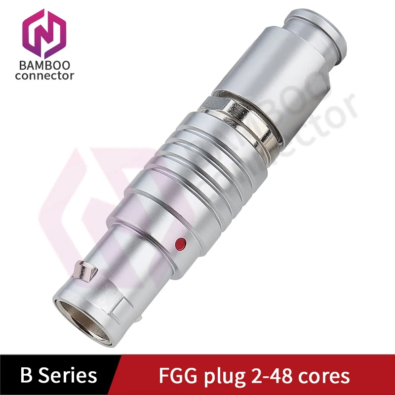 FGG.00B FGG.0B موصل ذاتي القفل يعمل بالدفع والسحب 305 306 307 2-48 موصل أساسي كابل المنظار قابس دائري معدني قابس مصغر #5