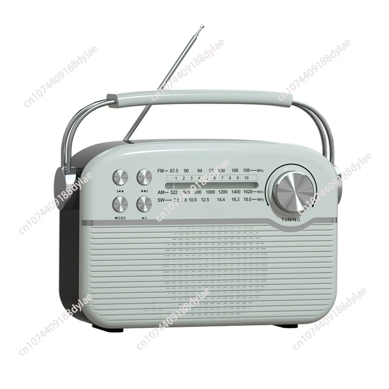 

High quality portable rechargeable retro style home radio