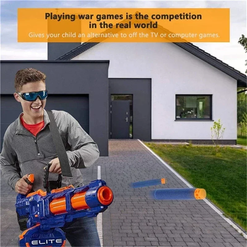 Waffle Darts Hollow Out Soft Head Darts Refill Darts Bullet for Nerf N-Strike Elite Guns 7.2*1.3cm Blue Ammo Toy Gun Accessories