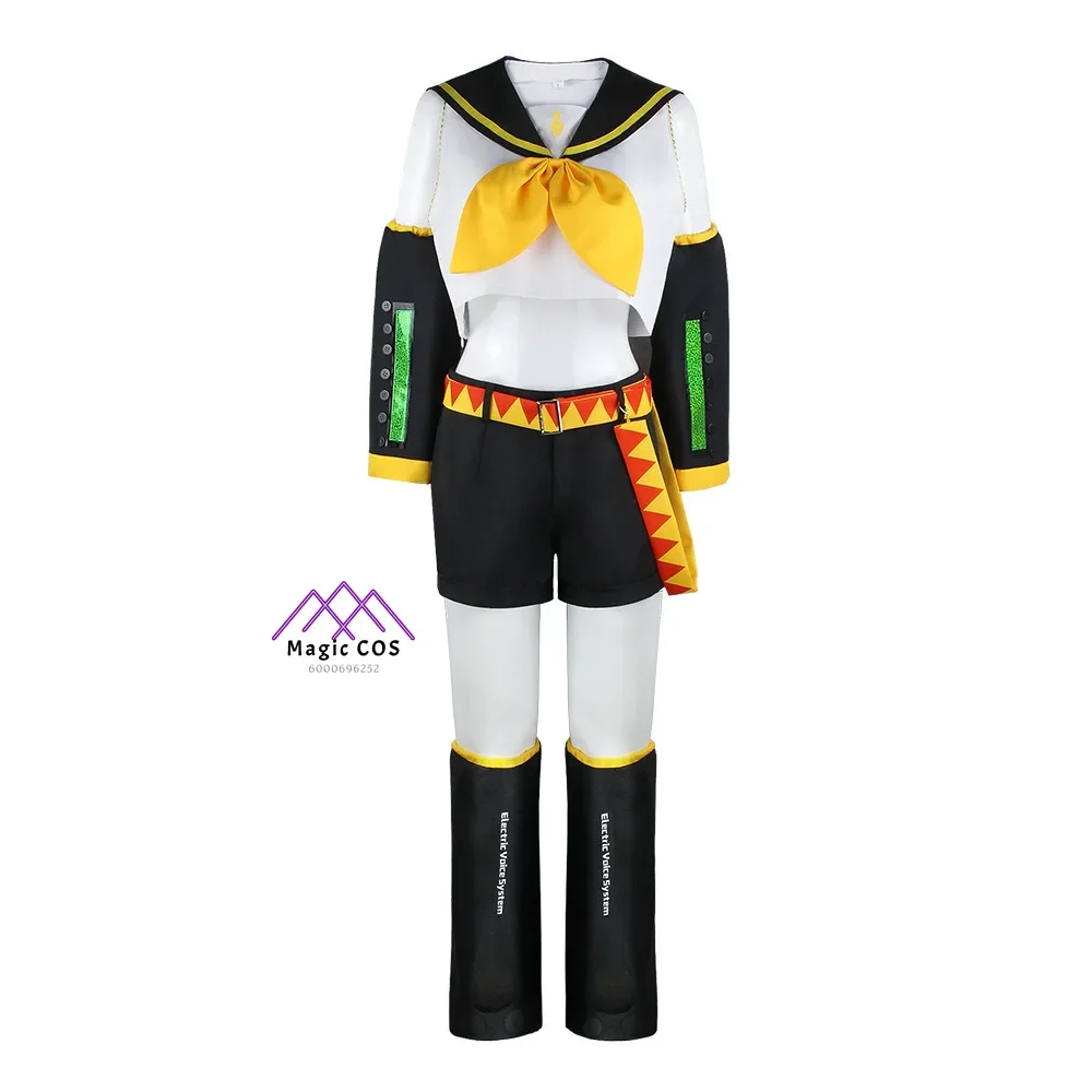 Anime Rin Len Fantasia Cosplay de Kagamine JK Uniforme para o Halloween, Roupas Comic Con, Foto-Pronto, Nova Chegada