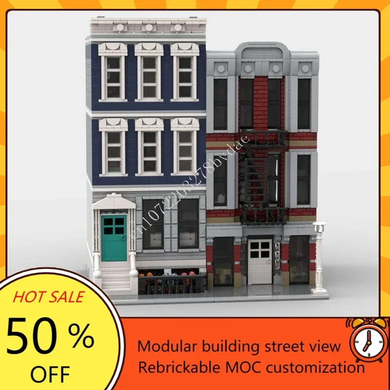 

2992PCS DIY Hot City Selling Apartments MOC Creative Street View Puzzle Assembly Model Birthday Toy Christmas Gift for Adults