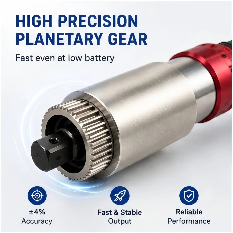 BTW Rechargeable Electric Torque Wrench Brush Motor 1 in Drive 100-8000Nm for Heavy Equipment