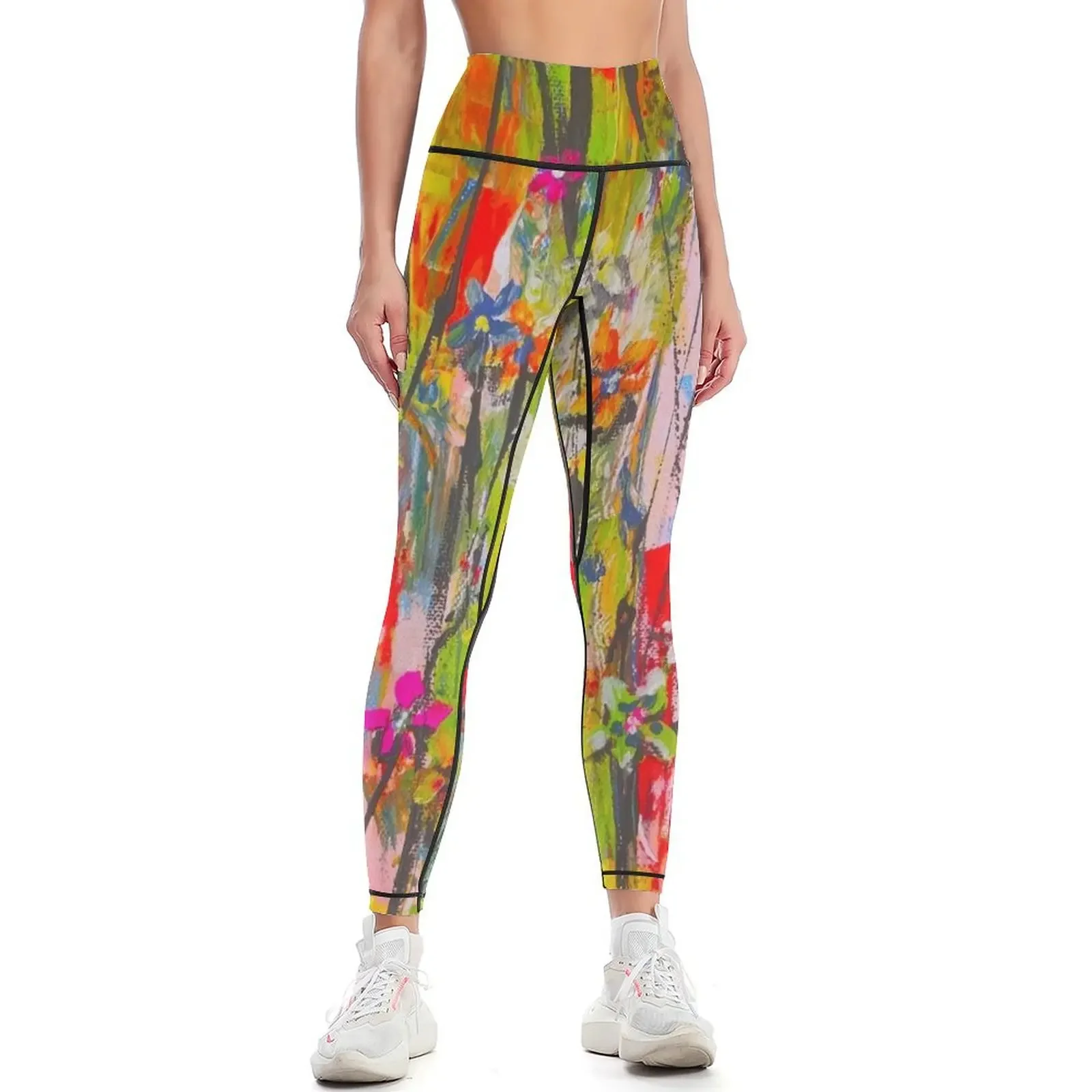 

Florets (3) - Wild Flower Meadow Leggings sport legging Women sportwear sports for gym high waist Womens Leggings