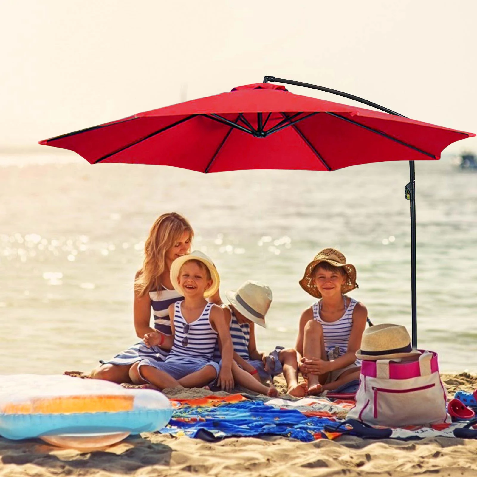 6/8 Bones Umbrella Canopy Polyester Replacement Garden Shelters Fabric Waterproof Sun Protection Detachable Umbrella Accessories