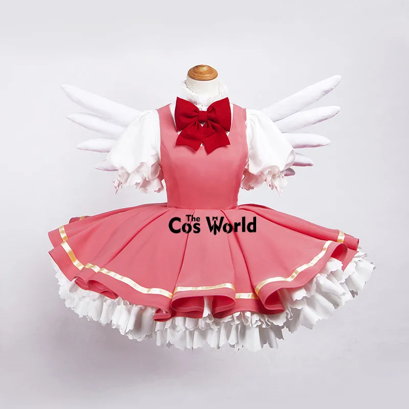 Cardcaptor Kinomoto Sakura Dress Outfit Anime Cosplay Costumes