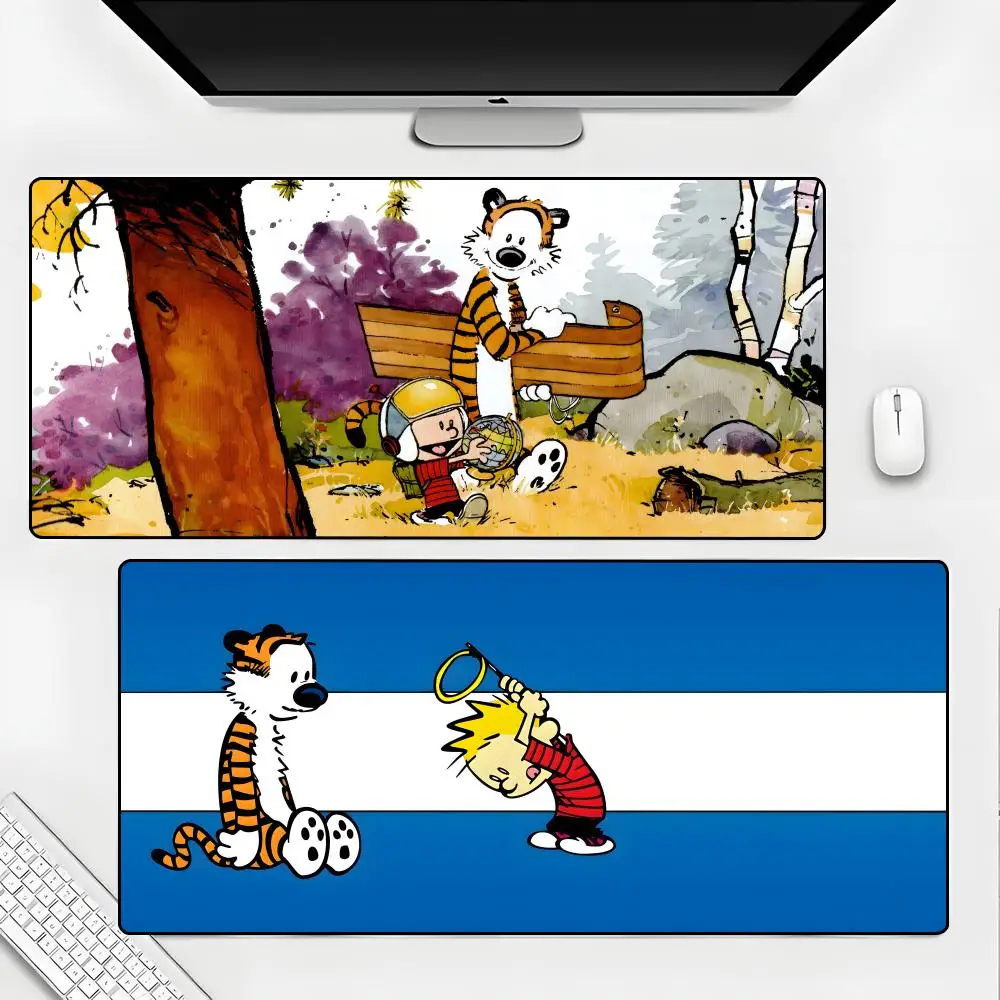 

Коврик для мыши Comic C-Calvin And H-Hobbes, резиновый коврик для ноутбука, коврик для мыши Xxl, коврик для ноутбука, компьютерный стол для геймеров, игровые аксессуары