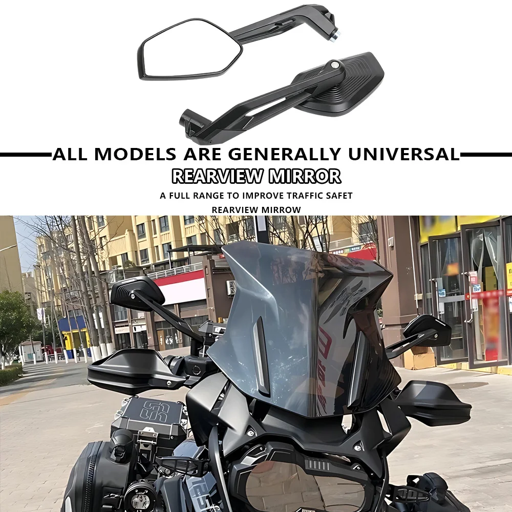 

MTKRACING MIRROR For All models and All years Motorcycle Adjustable Rearview Mirror Universal Side Rear View Mirror
