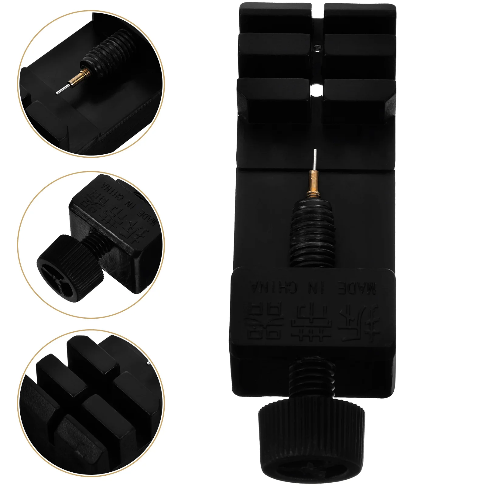 1Pcs Watch Link Removal Tool Durable Sturdy Solid Easy to Use Adjustable for Different Band Thicknesses Repair Tool