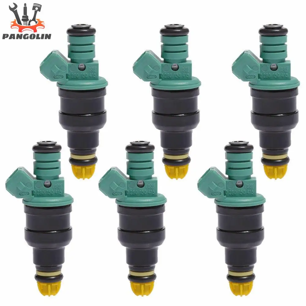 6pcs Fuel Injectors 0280150415 FJ292 for BMW 323i 325i 525i M3 Flow Matched 2.5L 3.0L