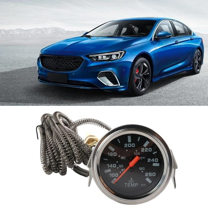 

A2UC 52MM Water Temperature Gauge with Temp Joint Pipe Adapter for Car 40-120℃