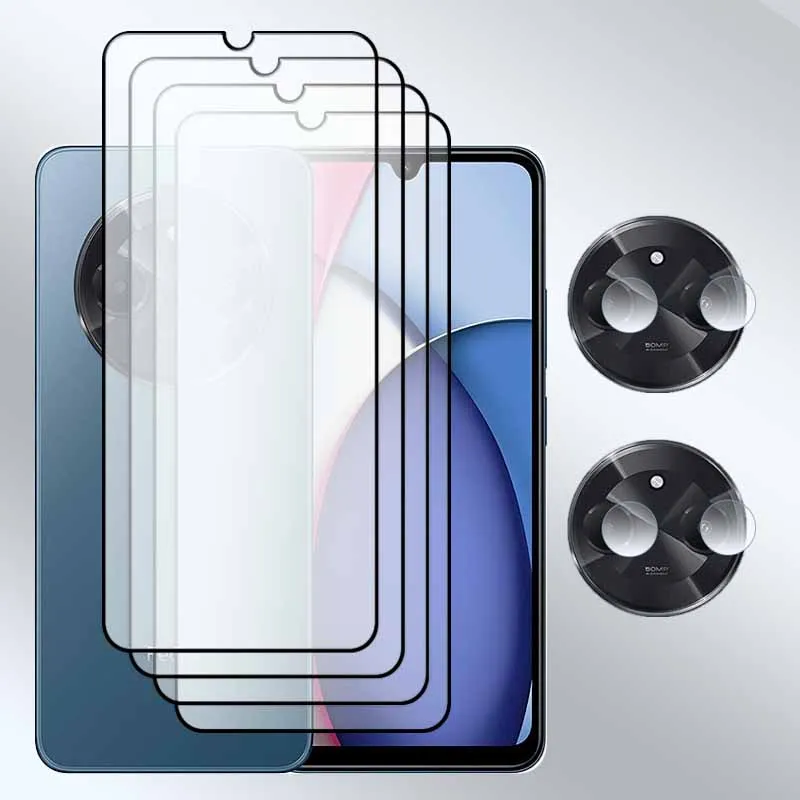 

Upgrade Full Cover Glass For Redmi A3Pro A4 Screen protector 9H Anti-Scratch Front glass For Redmi A4 A3Pro Soft lens film