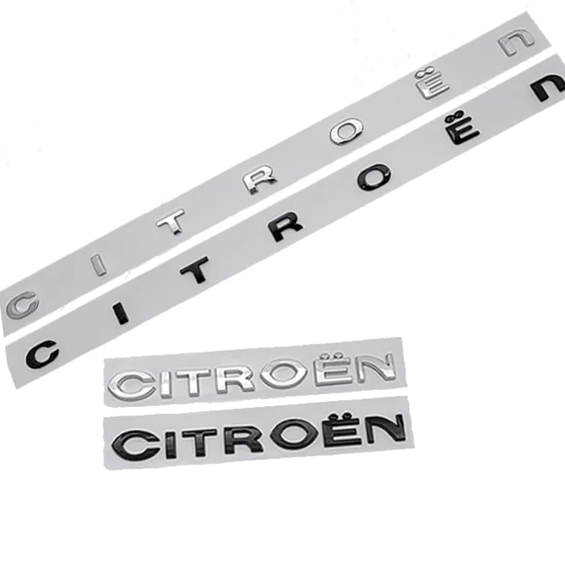 Pegatinas con logotipo de coche ABS para Citroen C4L Saxo Xsara C3 C4 C2 C5 C1 Berlingo Jumper Grand Picasso DS3 Elysee emblema del insignia del maletero trasero