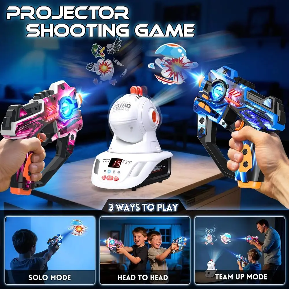 2-Player LED Score Shooting Game Set for Kids & Adults Ages 3+