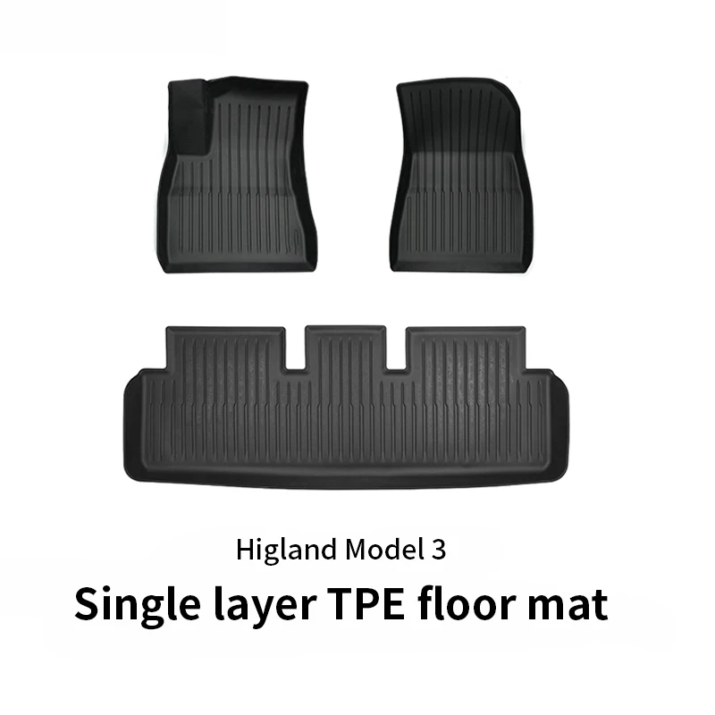 

Для модели Tesla Highland3 3 шт. Master, второй пилот и задний ряд напольных ковриков Абсорбирующие пластиковые водонепроницаемые подушечки для ног TPE Style Precis