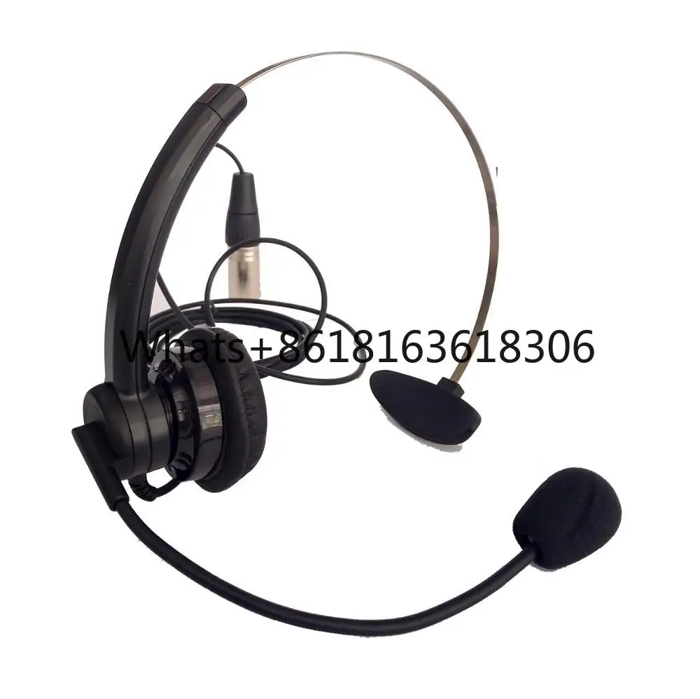 

TELIKOU NE-11 Super Light Headband Headset with Microphone Intercom Headset XLR Connector 4 Pin /5pin