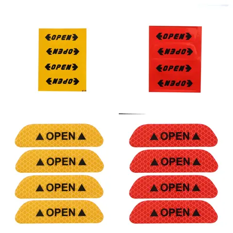 Car Open Reflective Tape Warning Mark Sticker for Seat LEON ST FR for VW Golf 7 for Ford Ecosport Focus Fiesta Universal 10 best sales ford fiesta 2019 accessories - №6