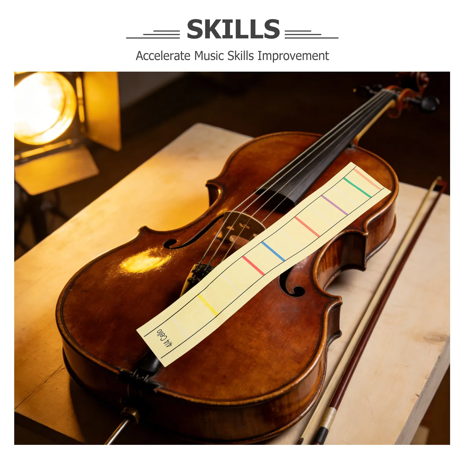 2Pcs Cello Note Labels for Beginners Fingerboard Removable Finger Placement Stickers Accurate Position Markers Learning Practice