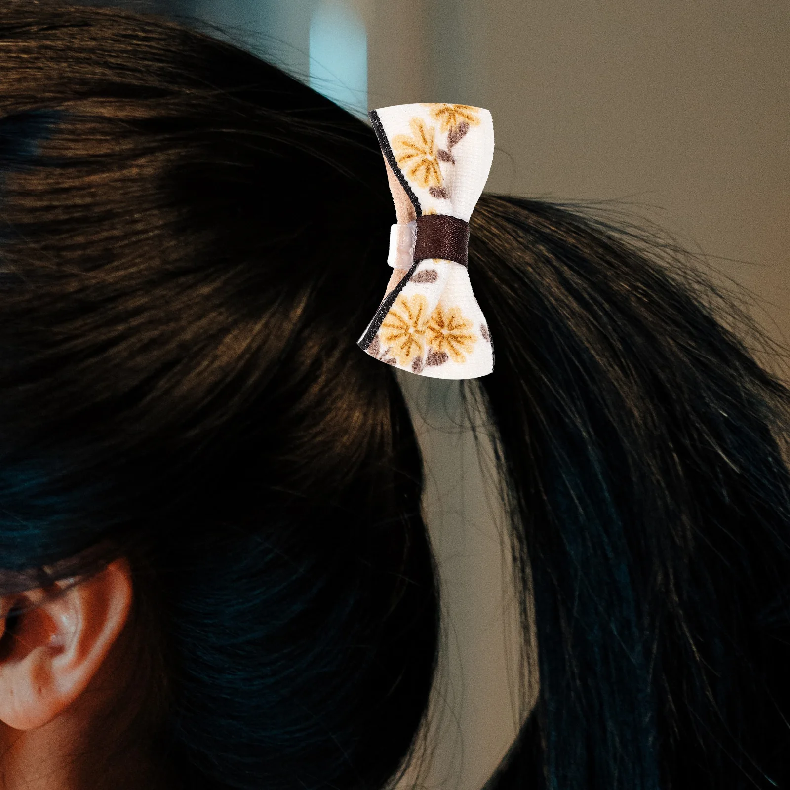 

10pcs Flowers Ties Elastic Bowknot Ponytail Holders Scrunchies Creative Patterns Hair Accessories Women Girls Daily Outdoor