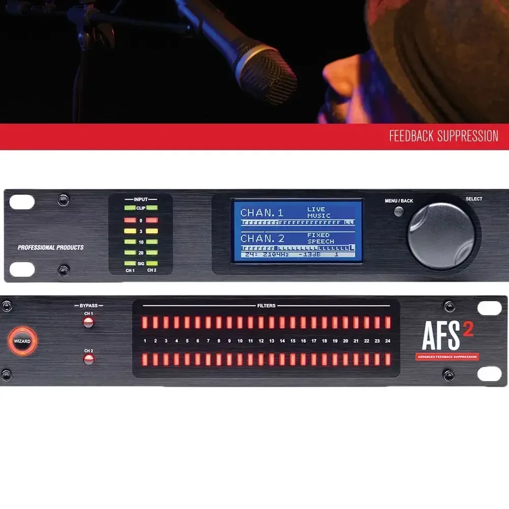 

Paulkison Audio Processor DBX AFS2 Feedback Suppression Processor Pro Audio Music Equipment Audio Processor