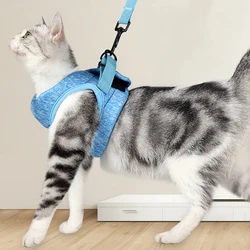 Cat Harness and Leash for Walking Escape Proof Soft Adjustable Pet Vest Harnesses for Cats Lightweight Puppy Dog Harness