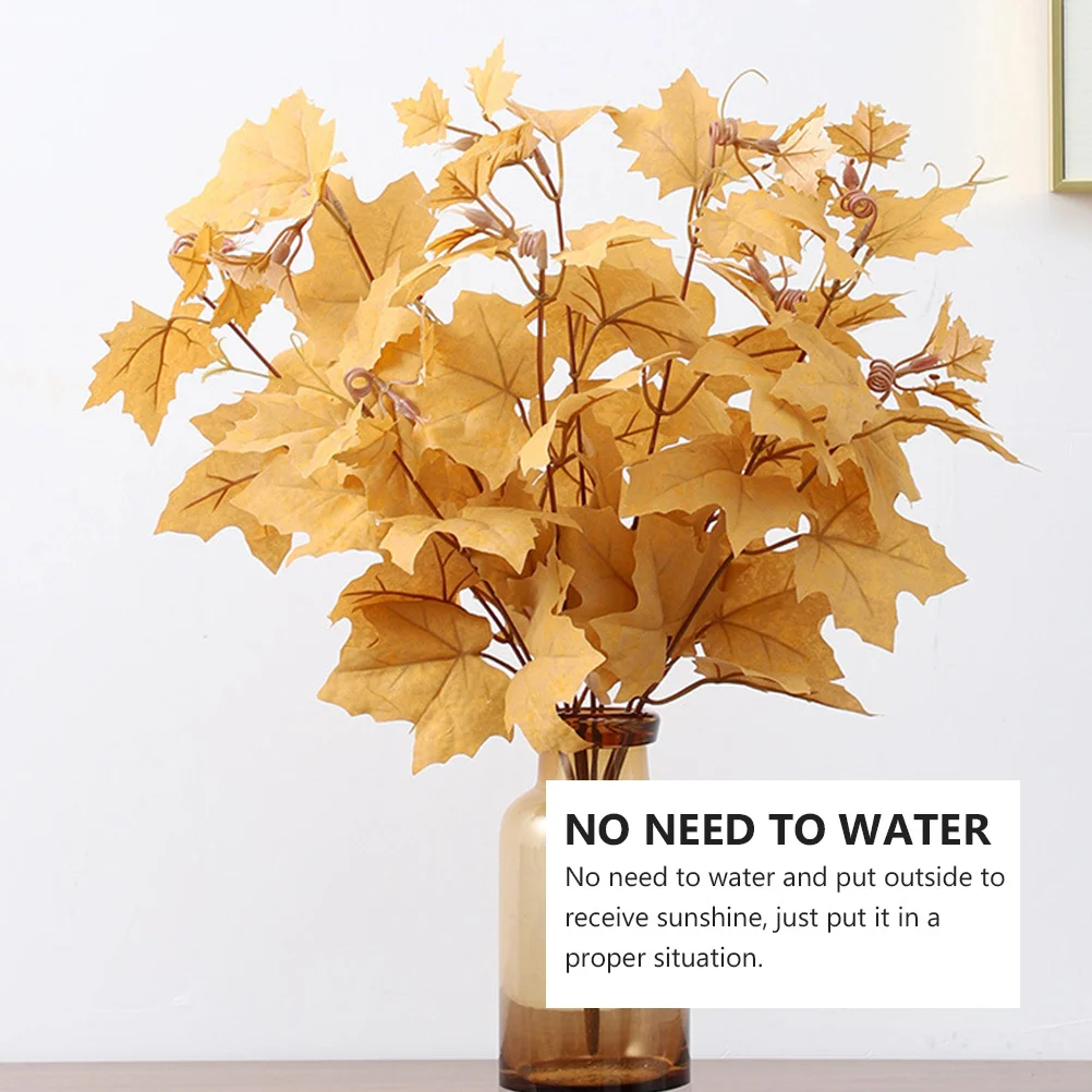 

Artificial Leaf Decor Simulation Plant Chic Perpetual Decorative Plant Home Ornament Fresh Fake Leaf Decor Gift