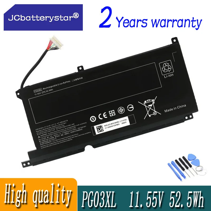 JC ical03XL Batterie Pour HP Pavilion Gaming 15-DK dk0003nq 15-dk0020TX 15-sièges 15-ec0000 OMEN 5X FPC52 HSTNN-DB9G L48430-2B1