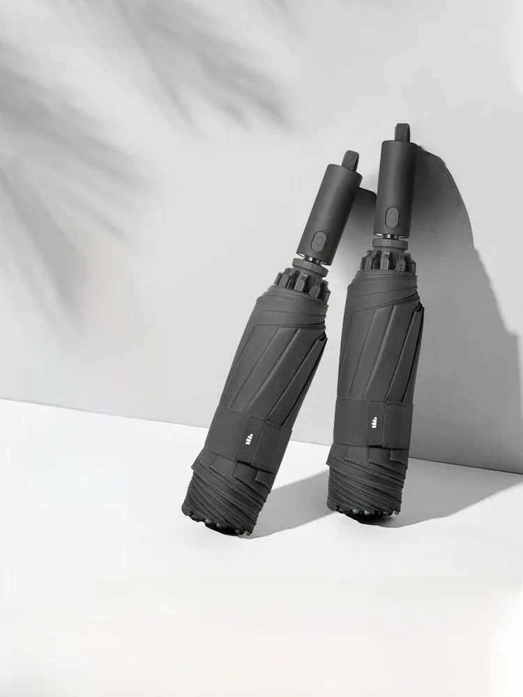 

Автоматический мужской зонт премиум-класса, утолщенный, усиленный, большого размера, двусторонний, ветроустойчивый, водонепроницаемый, из полиэстеровой ткани