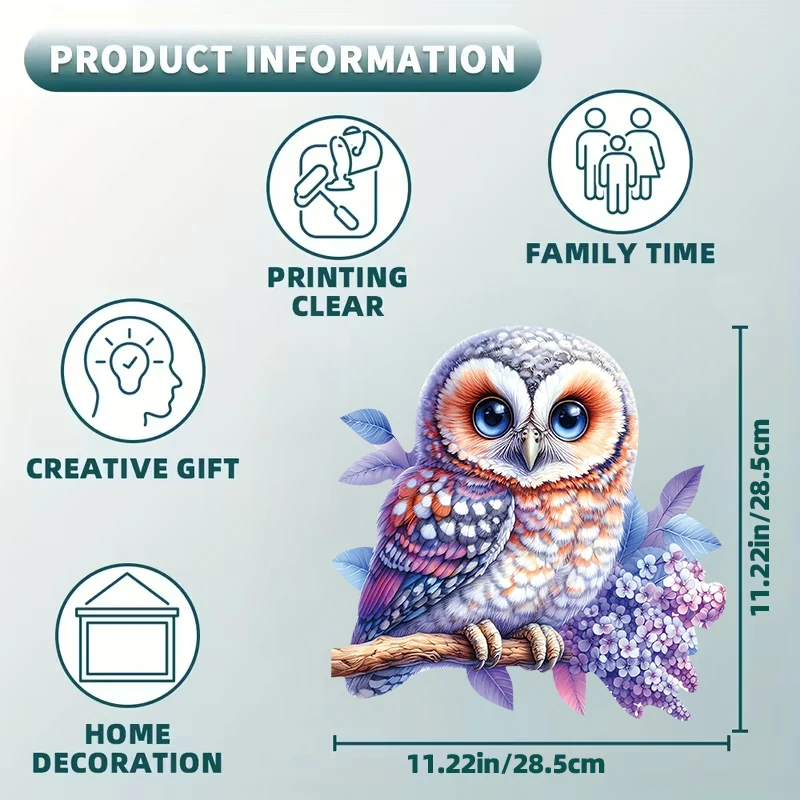 Owls Wooden Puzzle for Adults, Unique Shaped Pieces, Exquisite Gift Box, Brain Exercise, Room Decor, Holiday Gifts
