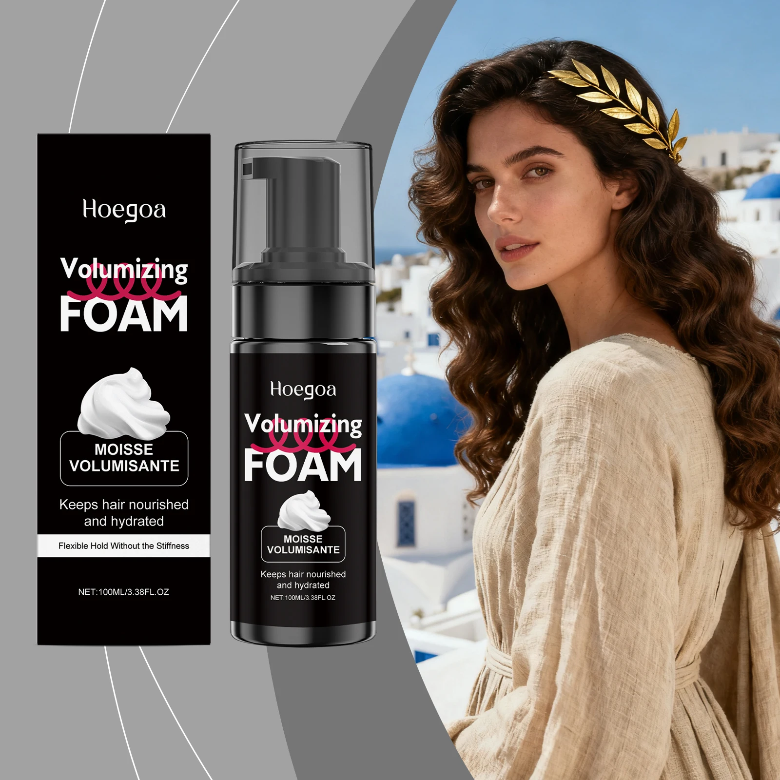 

Hair Elasticity Mousse - A Refreshing-textured Hair Mousse for Natural Volume, Fullness, Nourishing and Smoothing Hair Strands