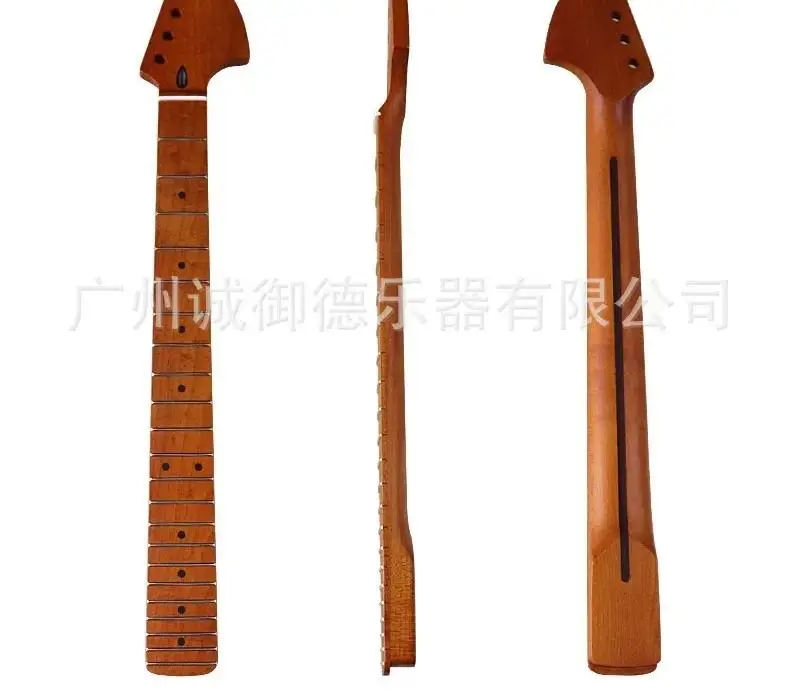 Electric Guitar Neck with 6 Strings, 22 Grade Baked Maple, Full Maple, Electric Guitar Handle, Instrument Modification, DIY Prof