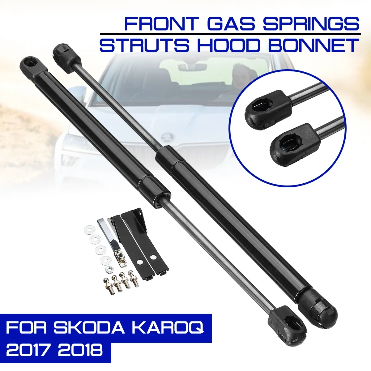 

Car Front Engine Hood Lift Supports For Skoda Karoq 2017 2018 Props Rod Arm Gas Springs Shocks Strut